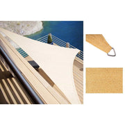 Trade Shop - Tenda Vela Ombreggiante Parasole Da Esterno Terrazze Giardino Triangolare 4 X 4 X 4 Mt - Beige
