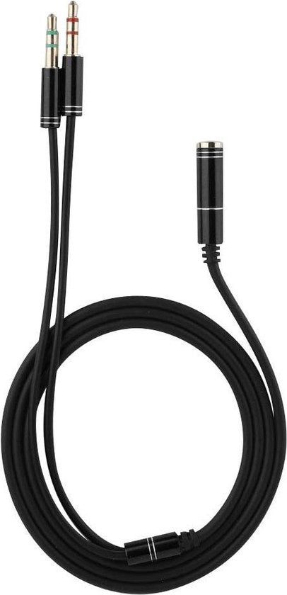 Adattatore di estensione audio a doppio jack 35 mm - Splitter per altoparlante e cuffie 35 mm con doppio jack - Coating anoxisc di alta qualità.