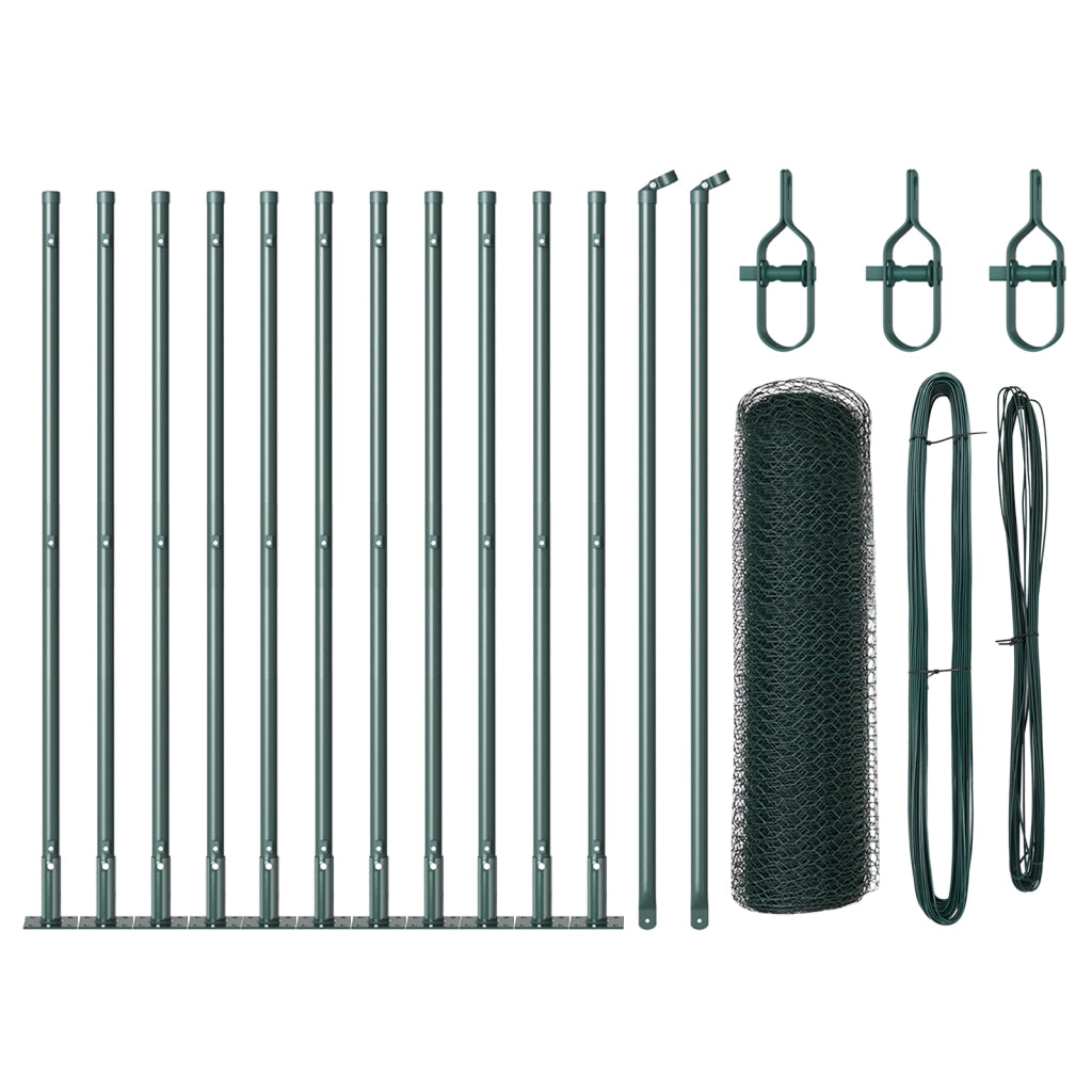 Recinzione Esagonale  Verde 0.4x25 m Acciaio