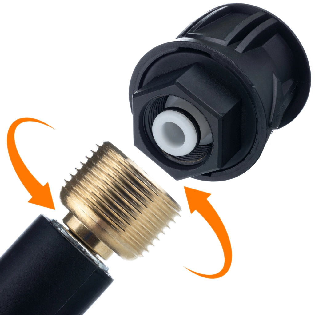 Tubo Alta Pressione 15m QC Lavor – Click Connect, Nylon, PVC | Max 200 Bar, 60°C | Compatibile con Idropulitrici Lavor