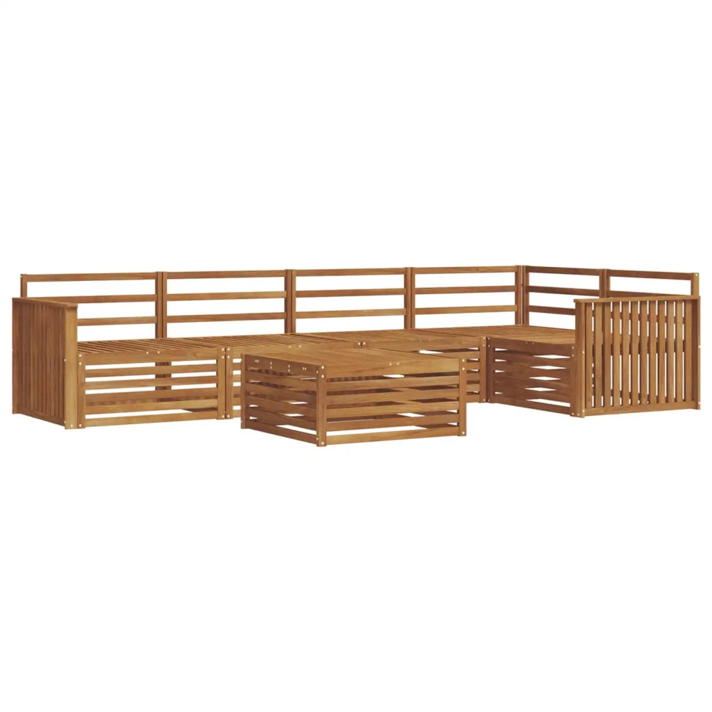 Set di divani da esterno 6 pcs Naturale