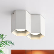 ZMH Faretto da soffitto bianchi 2 luci GU10 da superficie illuminazione moderna