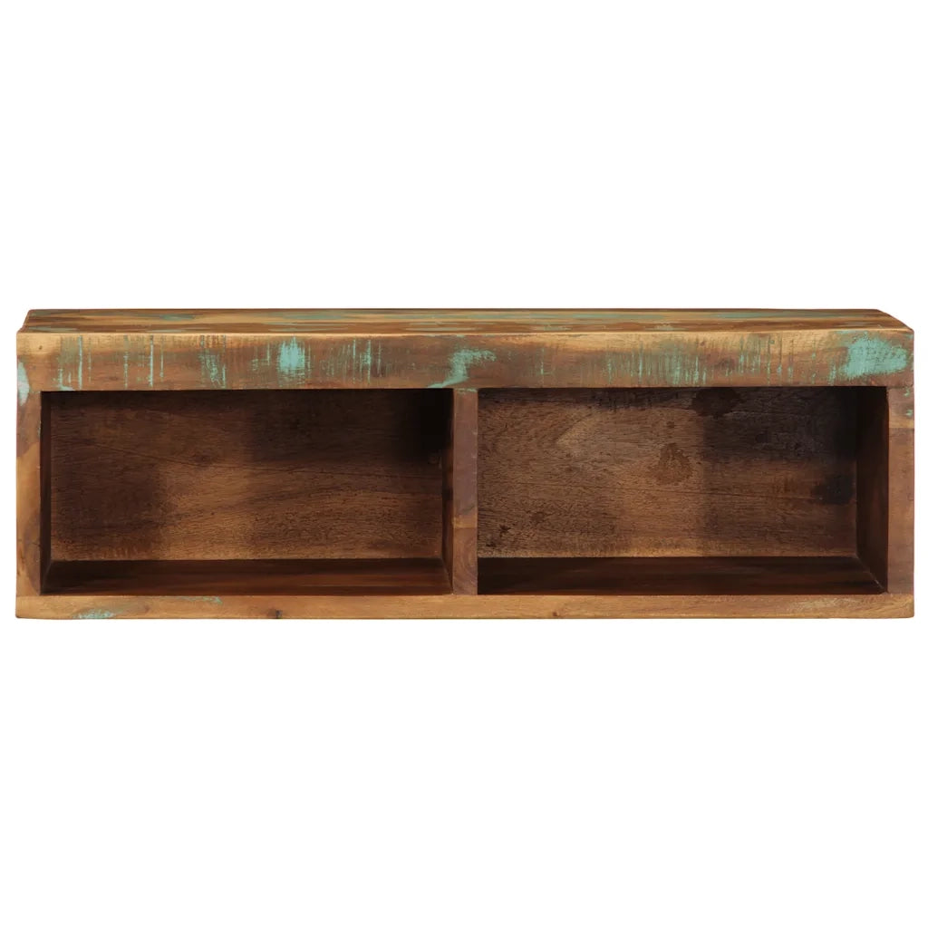 Mobile TV a Parete 60x30x19 cm in Legno Massello di Recupero 4017474