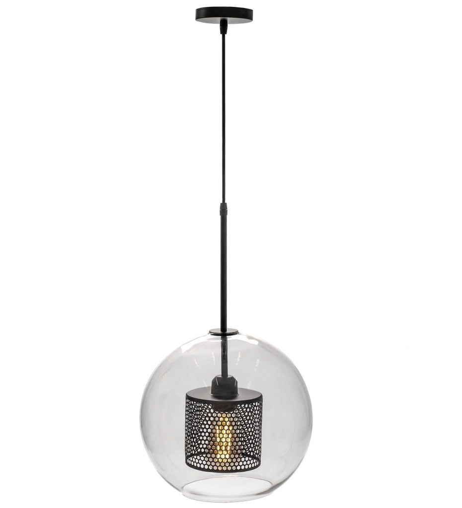 Lampada Pensile Di Vetro Nero Loft APP559-1CP 30cm