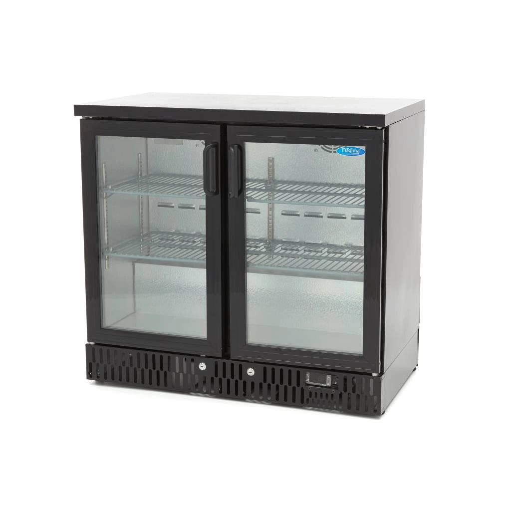 Frigo per Bevande - 2 Porte a Cerniera - 4 Ripiani Regolabili