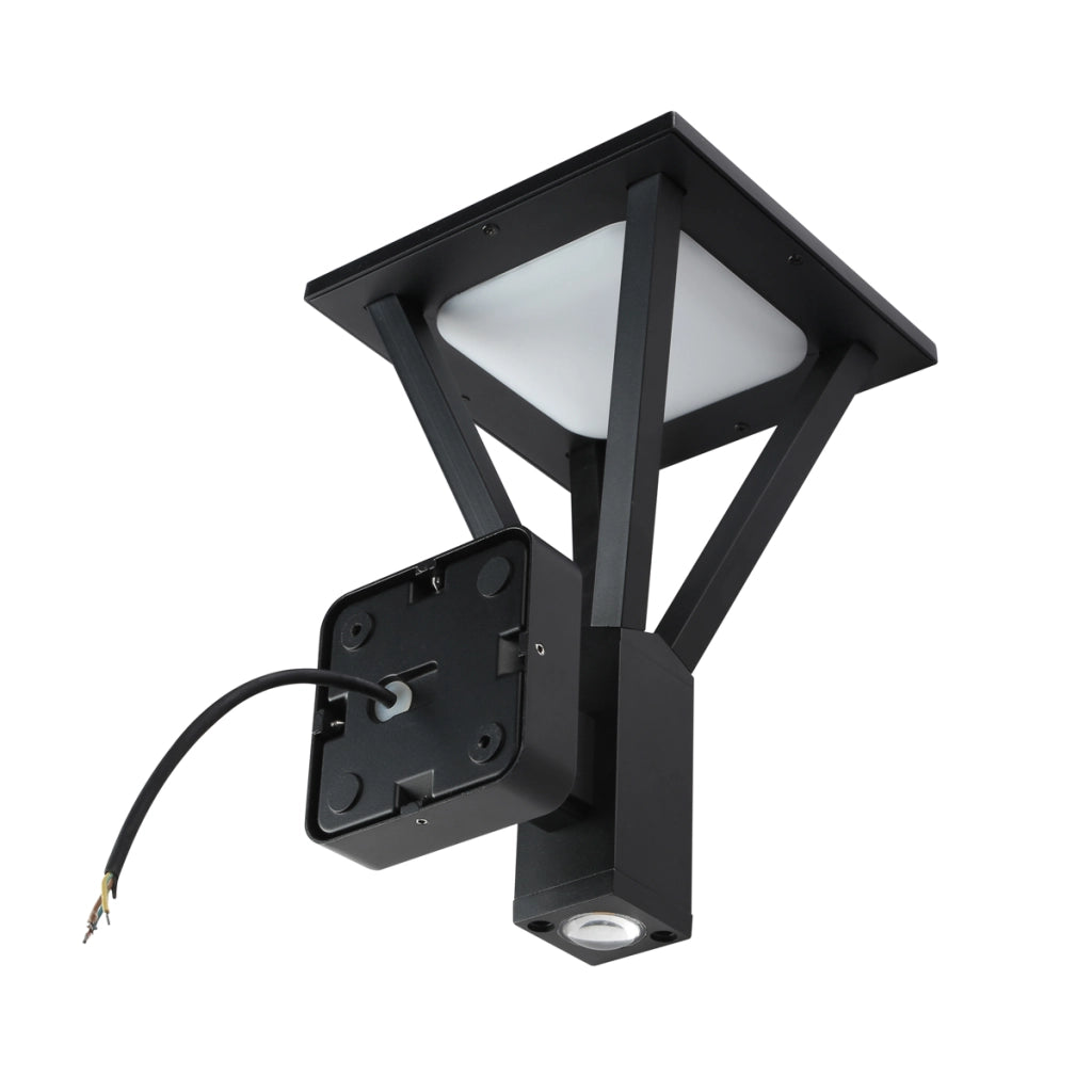 Applique esterna conica LED 15W 3000K nera IP54 Italux