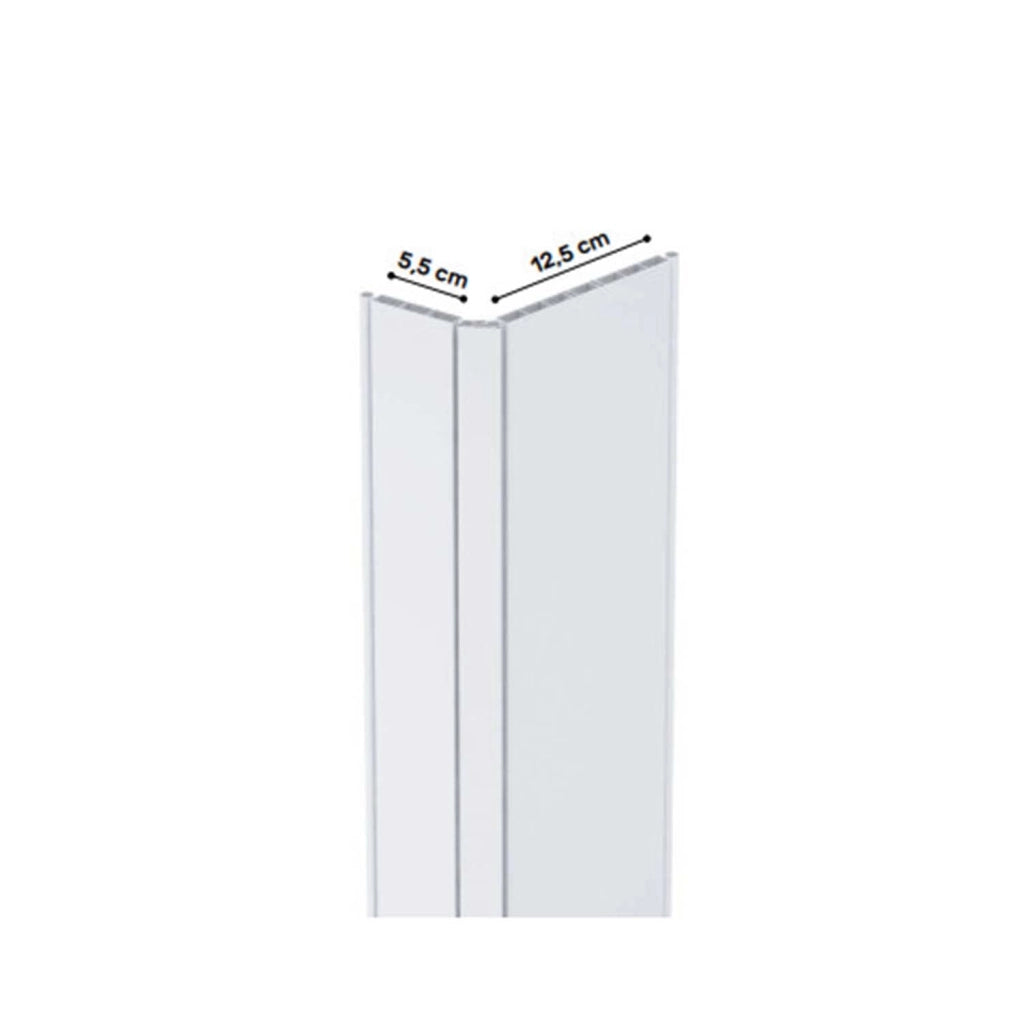 Porta a Soffietto con Maniglia in Kit Linea Extra in PVC 82 CMX210 Bianco