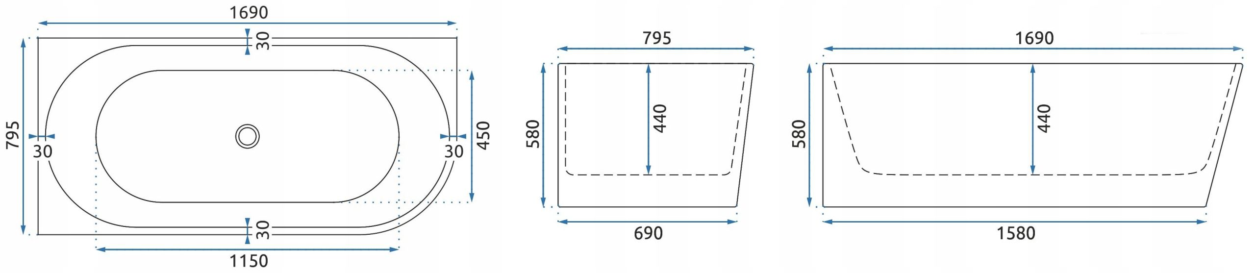 Vasca Bagno Sydney Bellanto Bellanto Sinistra 170cm