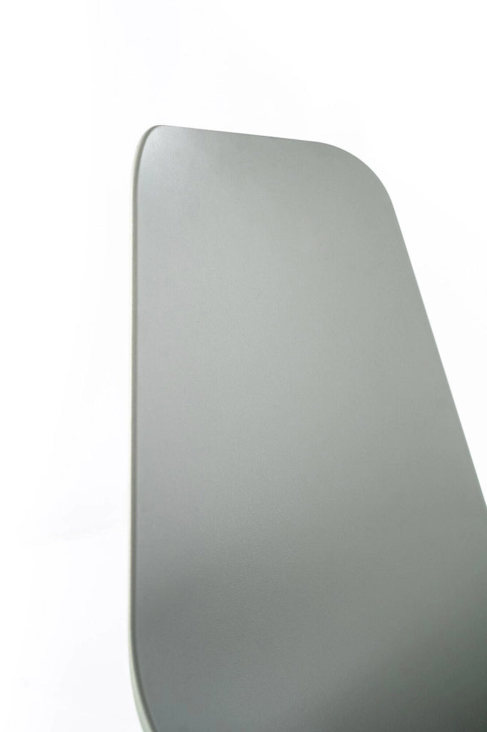 Set 4 Sedie 49x48,5x88 cm in Polipropilene Grigio Chiaro