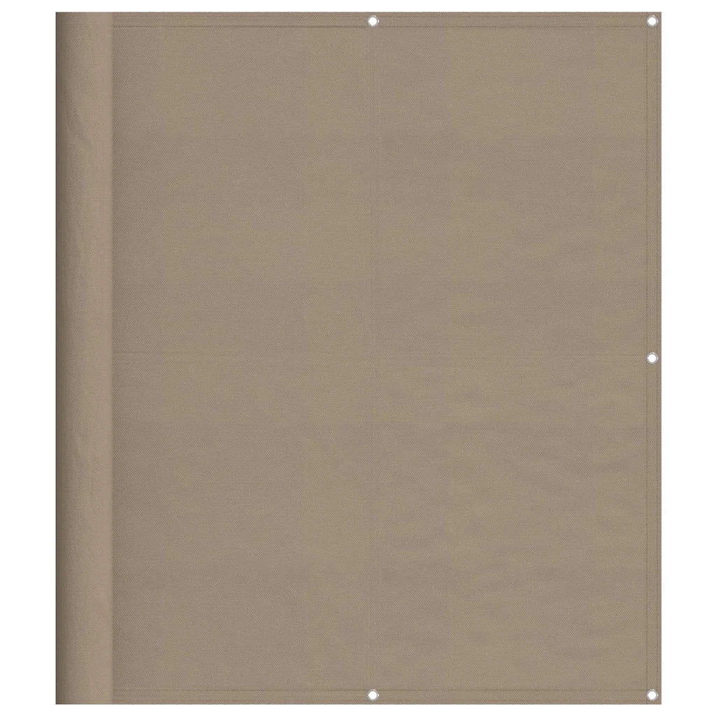 Paravento da Balcone-Pannello per balcone Tortora 120x800 cm 100% Poliestere Oxford