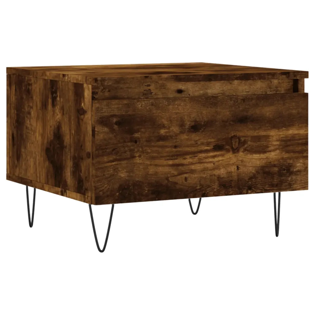 2 pz Tavolini salotto | Tavolino da caff¨¨ | Tavolino da Soggiorno Rovere Fumo 50x46x35 cm Legno Multistrato