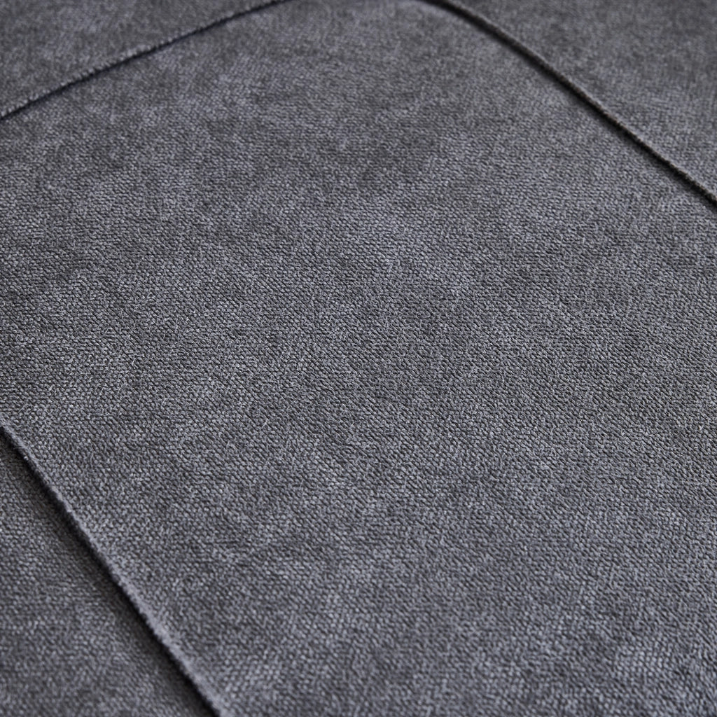 Poltrona letto 3 in 1 con schienale regolabile, porta USB, porta bicchieri e tasca laterale, grigio scuro 74 × 87 × 84 cm