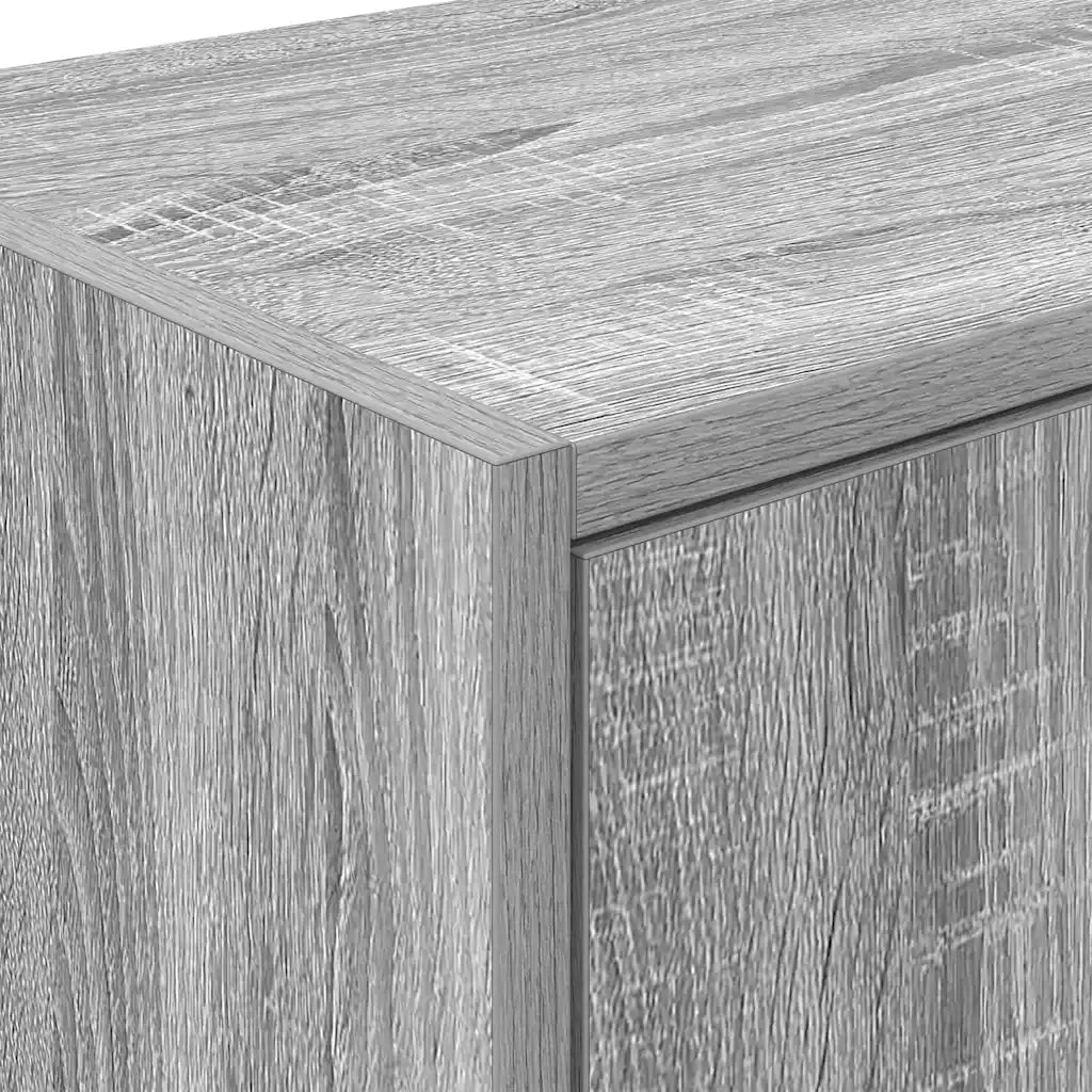 Pensili per Garage 2 pz Grigio Sonoma in Legno Multistrato 860636