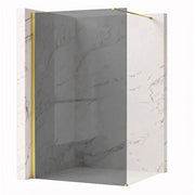 Parete Doccia Rea Flexi Grey / Gold 90