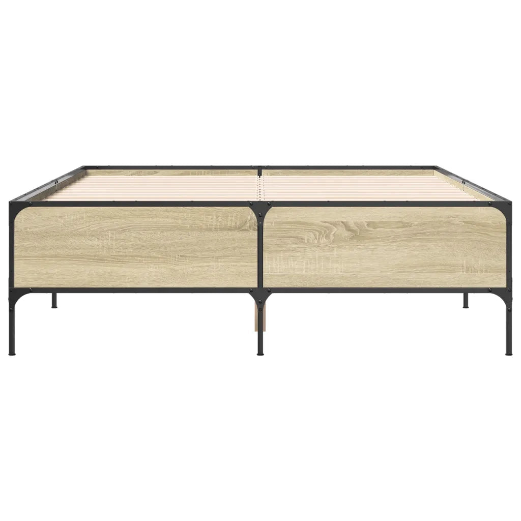 Giroletto Rovere Sonoma 140x190 cm in Legno Multistrato Metallo 3279808