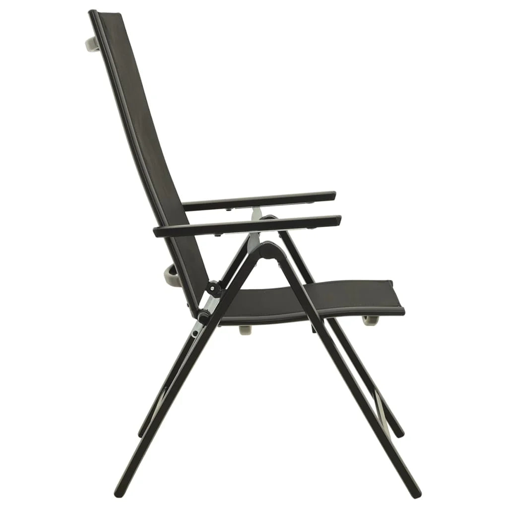 Set da pranzo da giardino per esterni in alluminio antracite da 5 pezzi 02_0013697