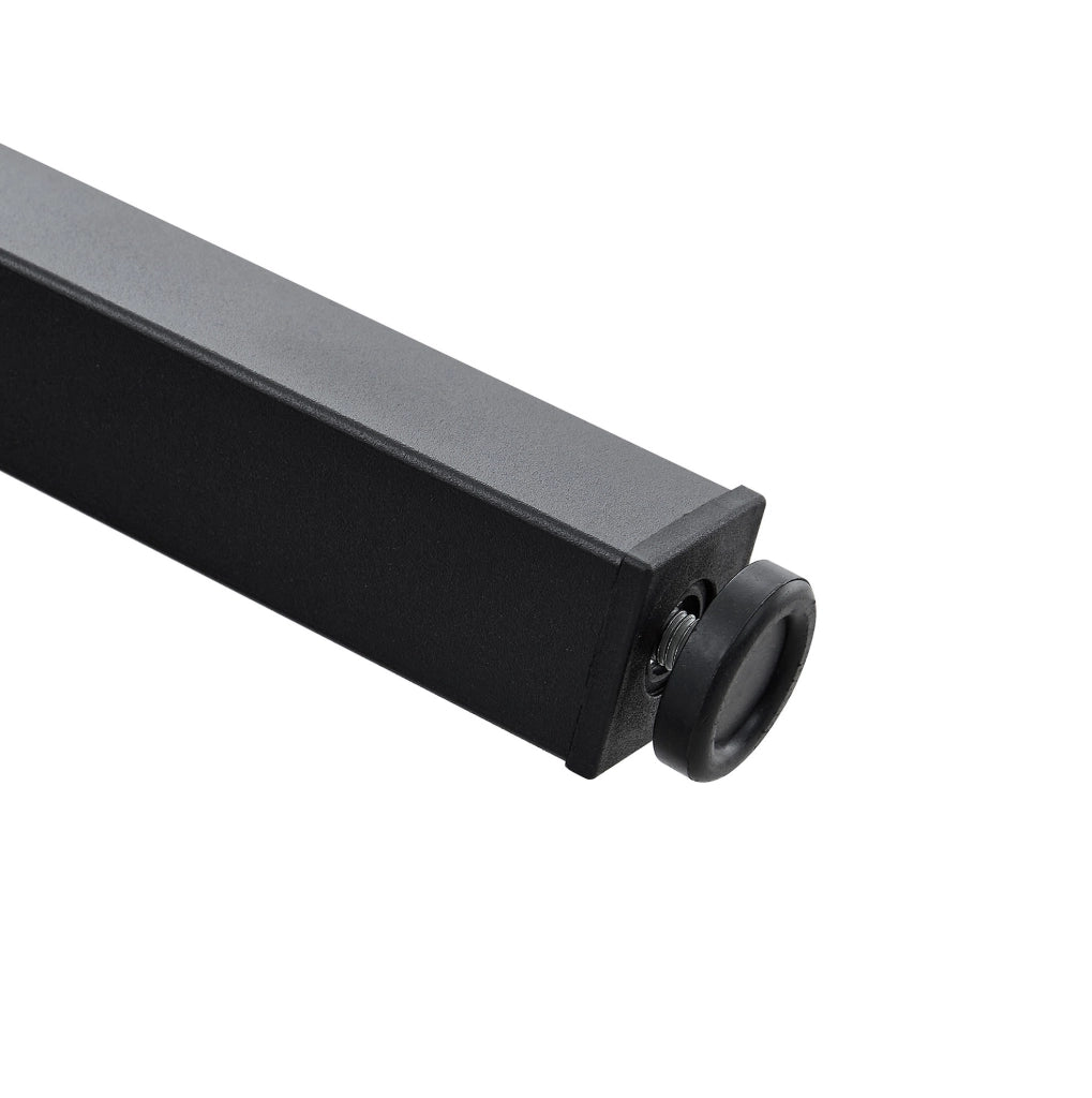 Tavolo rotondo moderno 100 cm con ripiano portaoggetti; in MDF e metallo; colore noce