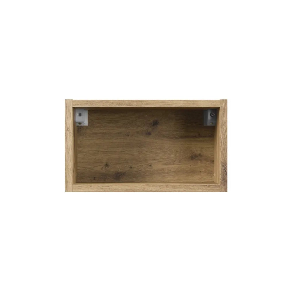 Mobile a parete aperto BRAZZA – 35 cm – Rovere chiaro – Finitura artigianale – Da appendere
