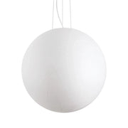 Sospensione Moderna Carta Metallo Bianco 1 Luce E27 D60Cm
