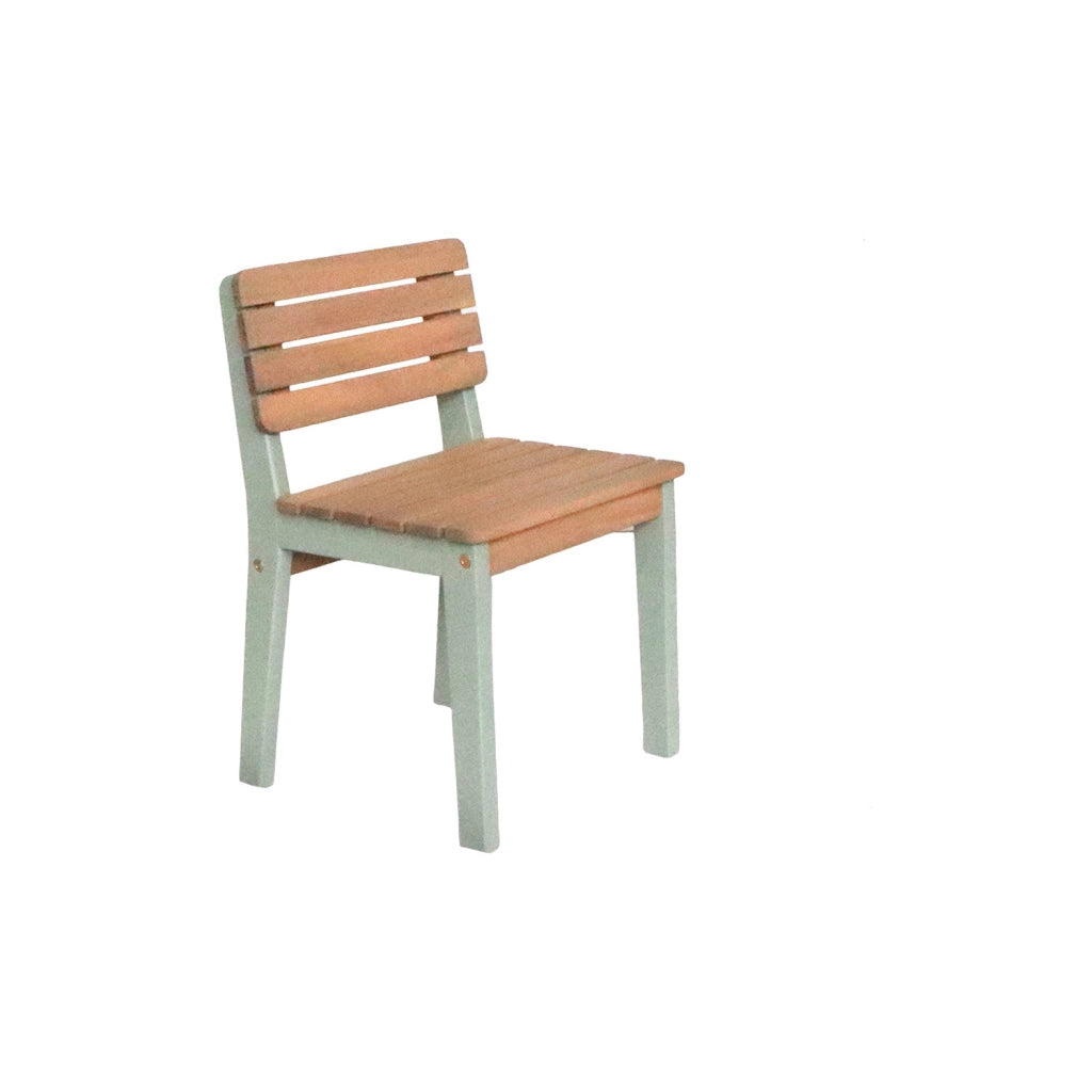 Set di tavolo per bambini in legno, 2 sedie, verde grigio