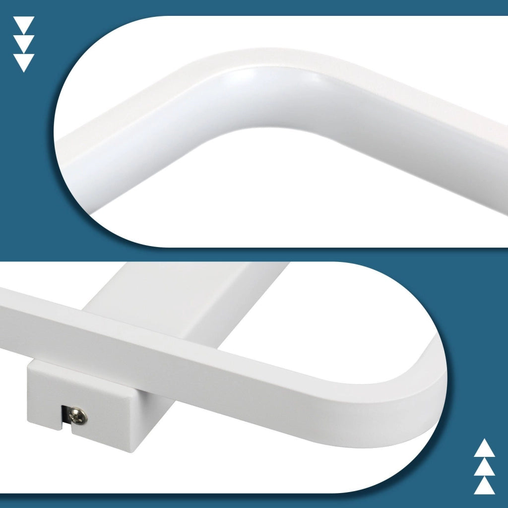ZMH Lampada da soffitto plafoniera LED moderna 19W 30cm bianca per cucina corridoio interno