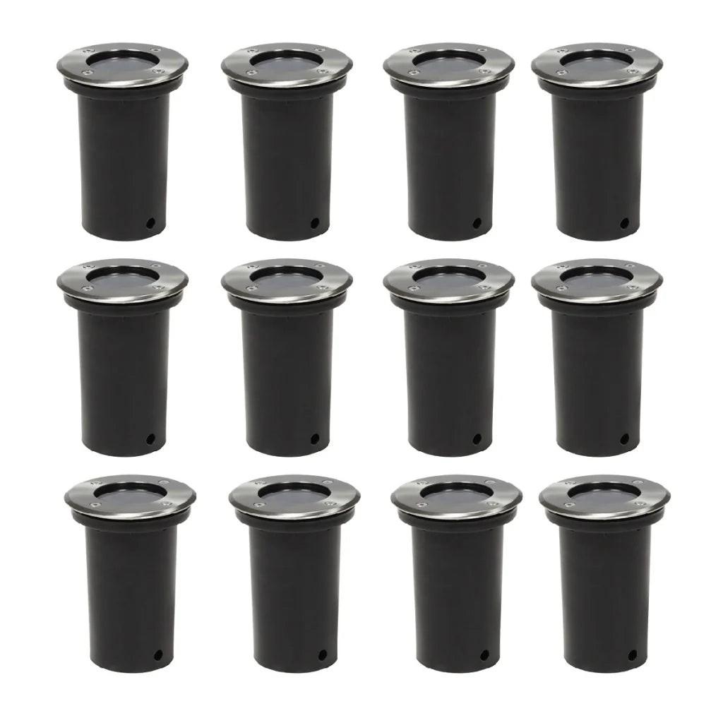 Set di 12 luci decorative da incasso rotonde 2402091