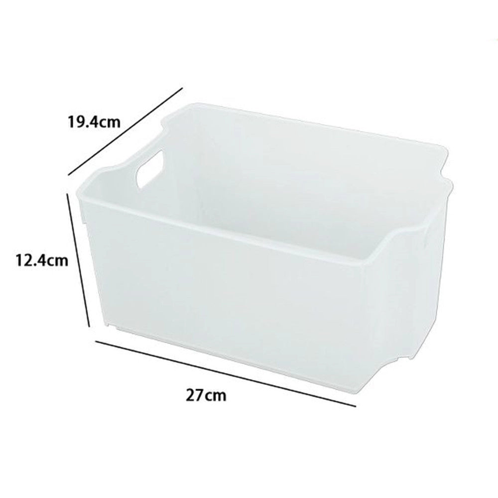 Trade Shop - Cestino Porta Tutto Scatola Portaoggetti Contenitore Con Manici 27x19.4x12.4cm 79458 -
