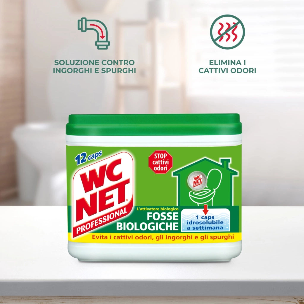 WC Net Fosse Biologiche 12 Capsule