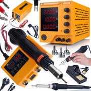 Zasilatore da Laboratorio AmpRush RARES-3210 32V 10A e Stazione Saldante 2 in 1 Rosfix OH660 – Precisione e Sicurezza