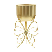 Portavasi Monti, Complemento d'arredo, Articolo decorativo, Accessorio d'arredo, Oro, 22x22 h40 cm