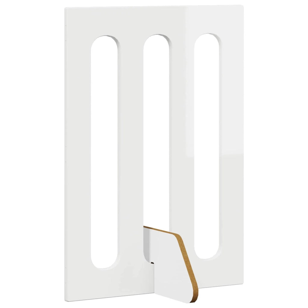 Recinto pieghevole per animali 2 pz Bianco Lucido CFW3410093