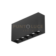 GFA1431C- MODULO LED 5 PUNTI LUCE ATTACCO LED 3000K 800LM 10W 13,7CM NERO