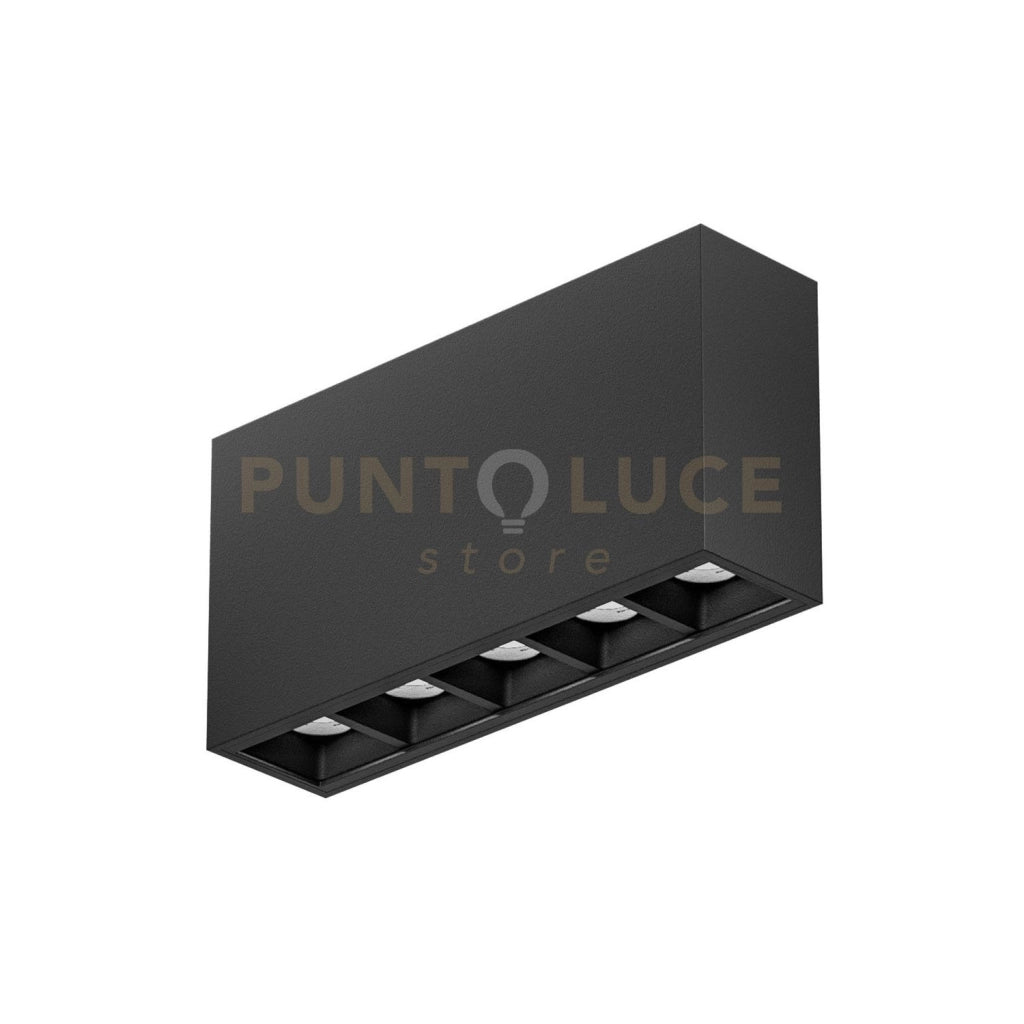 GFA1431C- MODULO LED 5 PUNTI LUCE ATTACCO LED 3000K 800LM 10W 13,7CM NERO