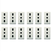 Presa bivalente bipasso 10/16a serie gewiss gw20203 pezzi 12