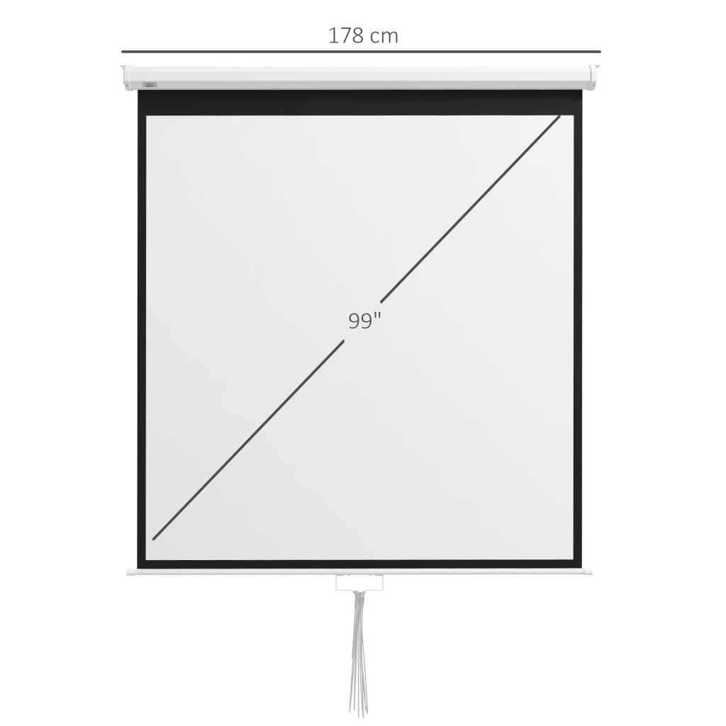Telo da proiezione per TV e Home Cinema 99 pollici 4K HD ¨C zephmum ¨C 178x178 cm