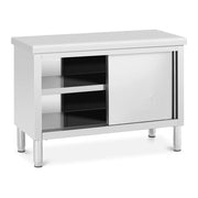 Armadio basso in acciaio inox armadio da lavoro in acciaio inox 120 x 50 cm capacità 390 kg 14_0005008