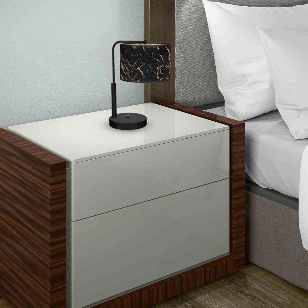 Lampada da tavolo Milagro SENSO MLP7299 nero oro E27