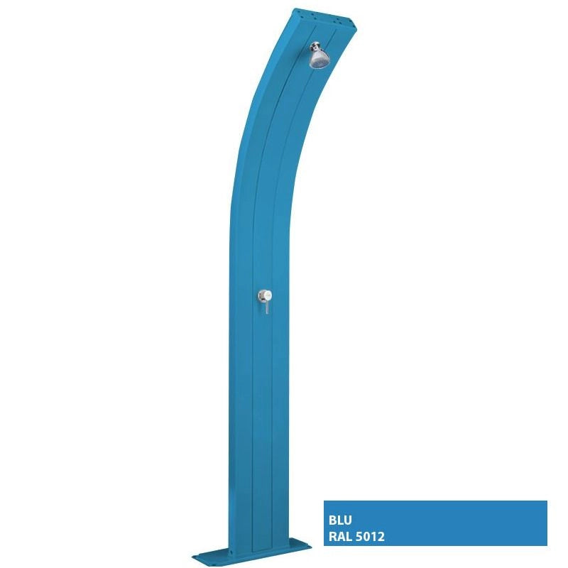 Doccia solare da giardino DADA CURVA 40 LITRI, in alluminio - Doccia Solare Da Giardino Dada Curva 40 Litri, In Alluminio  Colore Blu Colore: Blu