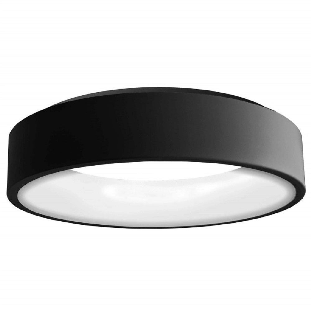 Trade Shop - Plafoniera Tonda Lampada Soffitto Parete Led 42w Cct 3000k 4000k Luce 60cm 230v - Nero