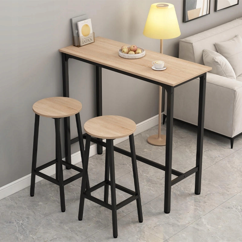 Set da bar tavolo da cucina + 2 sedie sgabello moderno industriale loft
