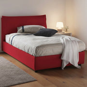 Attinia, Letto Piazza e Mezza Materasso Incluso Made in Italy, Rosso