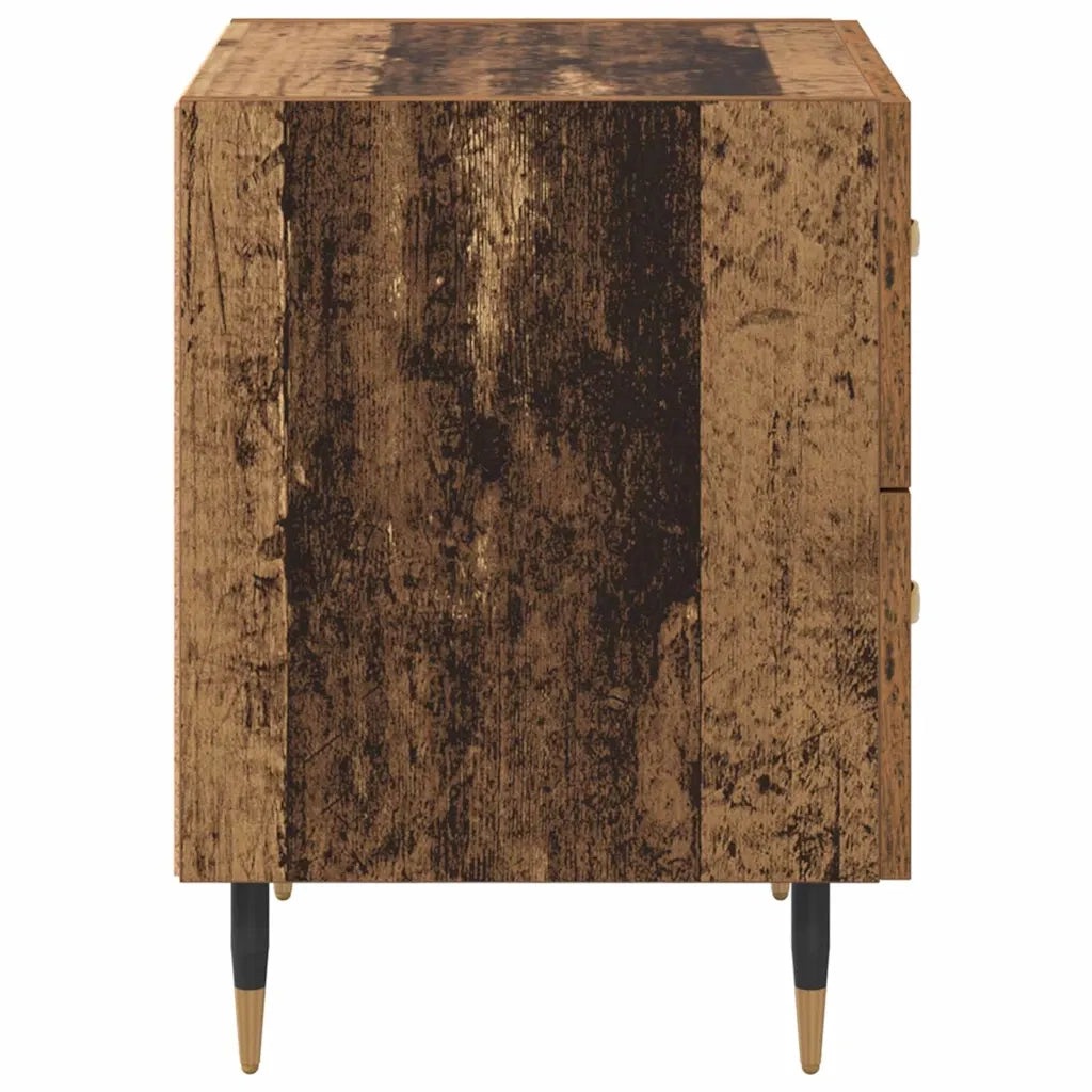 Comodino | Armadio da Notte | Mobiletto da notte con cassetto Legno vecchio 40 x 35 x 47,5 cm