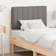 Testiera imbottita-Testiera con Cuscini-Testata Marrone e Grigio Chiaro 75 cm Pino massello 279493