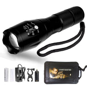 Trade Shop - Torcia Tattica Militare A Led Ultra Luminosa 1200 Lmn Impermeabile Con 5 Mod. -