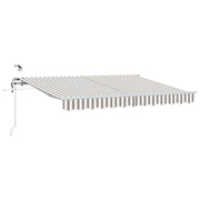 Tenda Retrattile Grigio chiaro e bianco 450 × 300 cm 3426180