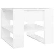 Tavolino da salotto | Tavolino da caff¨¨ | Tavolino da Soggiorno Bianco 55,5x55x45 cm in Legno Multistrato