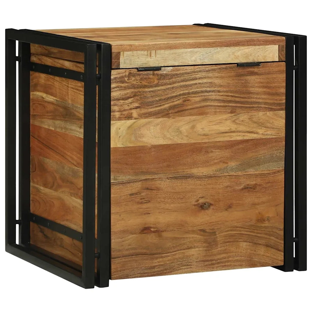 Scatola di Stoccaggio 50 x 50 x 50 cm Legno di Acacia Massello 4016744