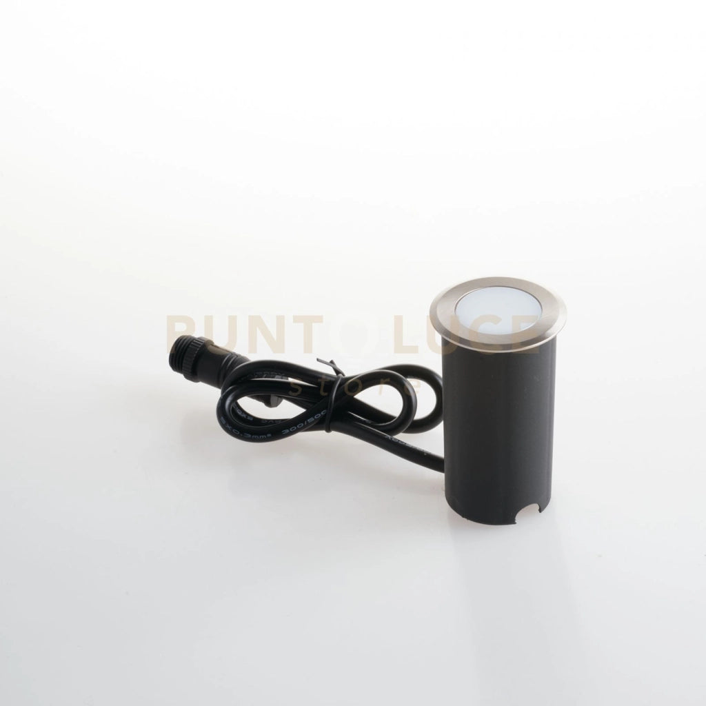 SEGNAPASSI CALPESTABILE A INCASSO LED SPRINT DC24V ACCIAIO 1,5W 60LM RGB + 4000K IP67 5X4,9CM