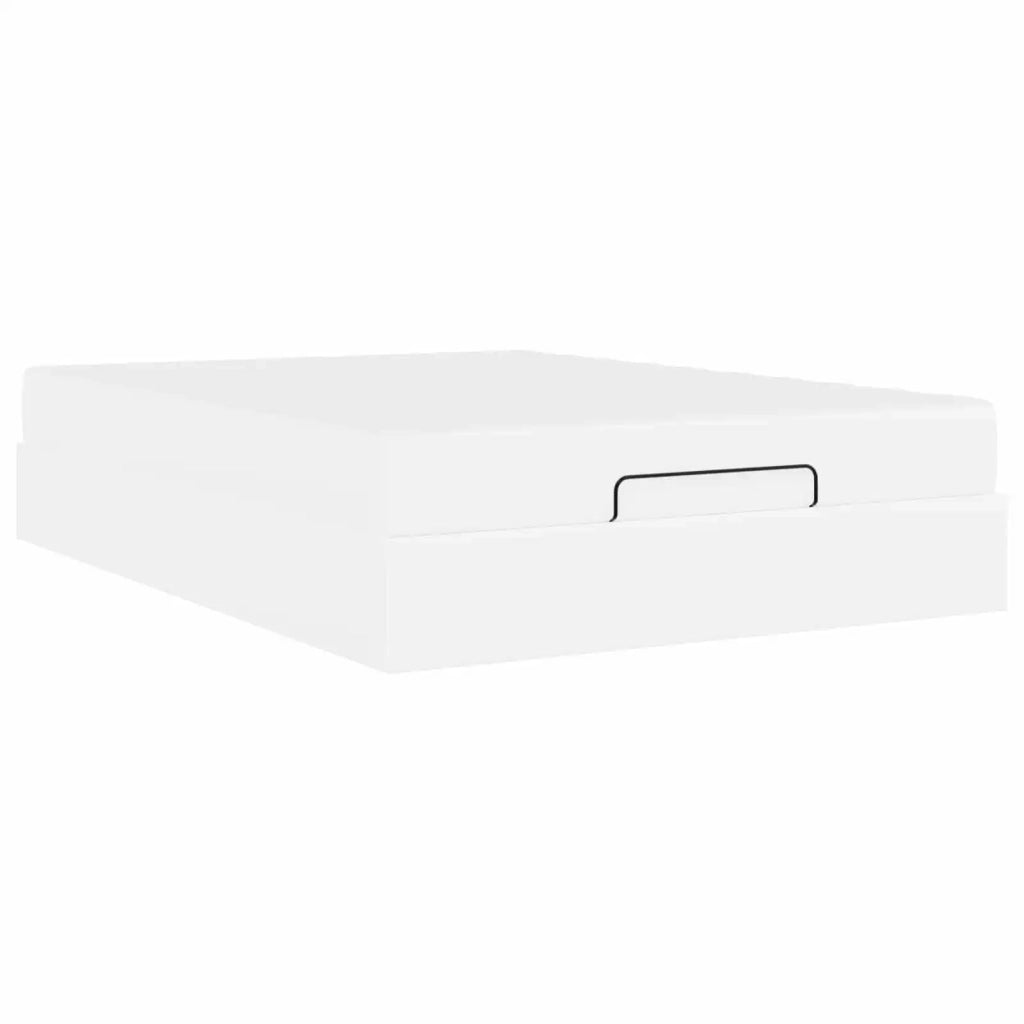 Struttura letto con materasso Altro 2 pcs Bianco PVC 3399426