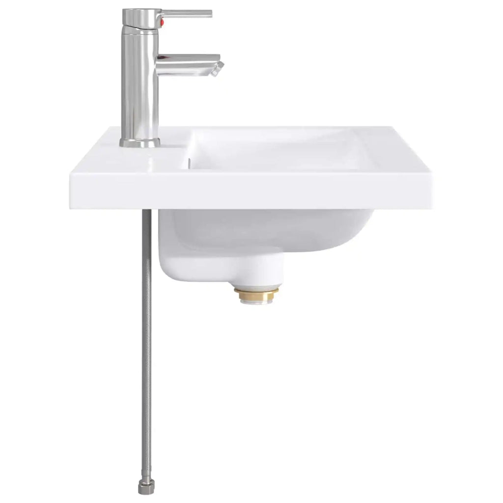 Lavabo da bagno Cromato 61 x 40 x 16,5 cm Metallo 890234